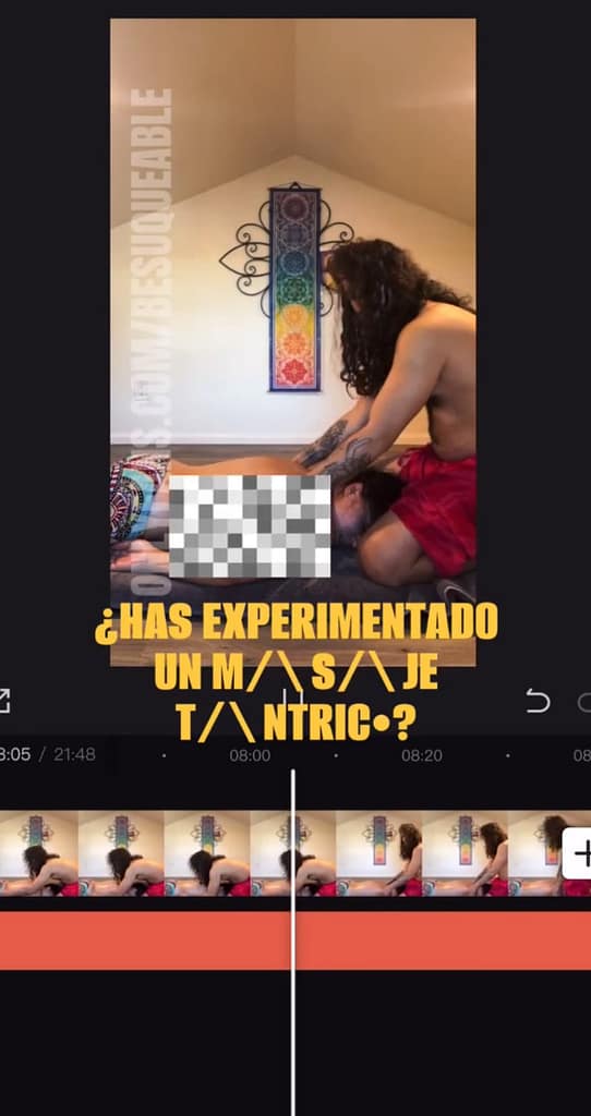 Preview del onlyfans del masaje tántrico con besuqueable