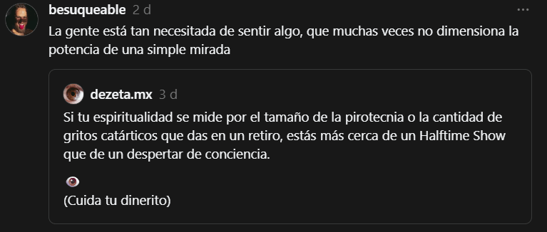 La gente está desesperada por sentir La gente está desesperada por sentir