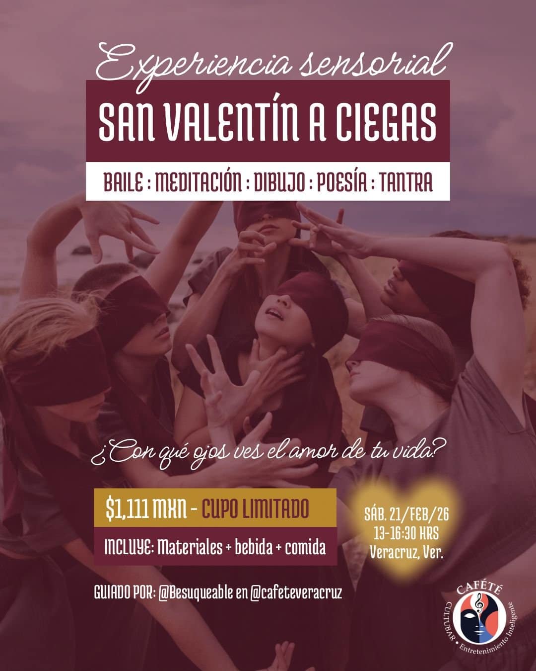 Evento de tantra: San Valentín a ciegas (Veracruz, México)